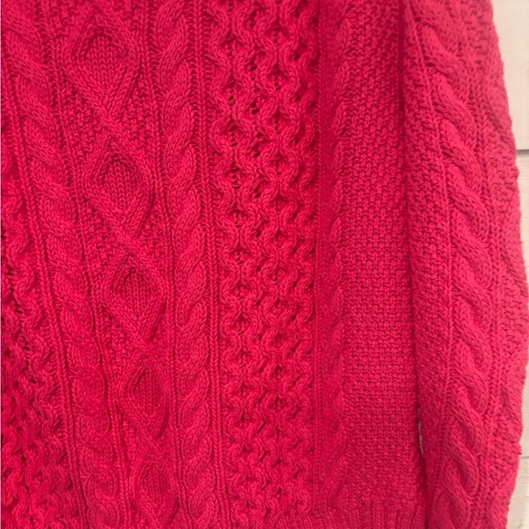 Polo by Ralph Lauren Women's Vibrant Pink Cable Knit Sweater - Picture 12 of 13